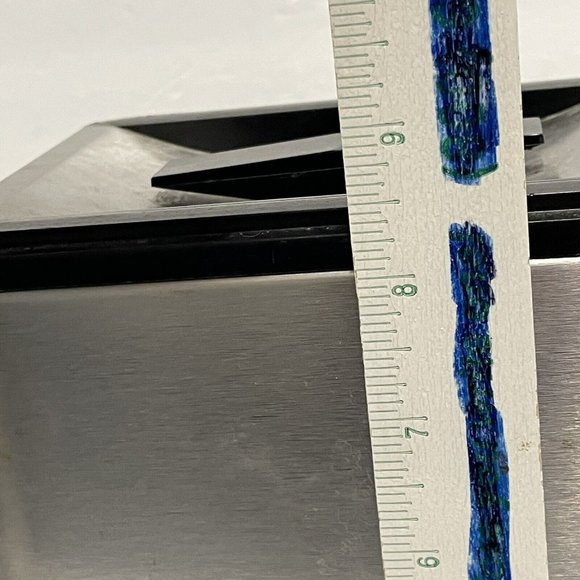 VTG Kromex lidded flour canister mid century modern usa rectangle Chrome Metal - Picture 12 of 12